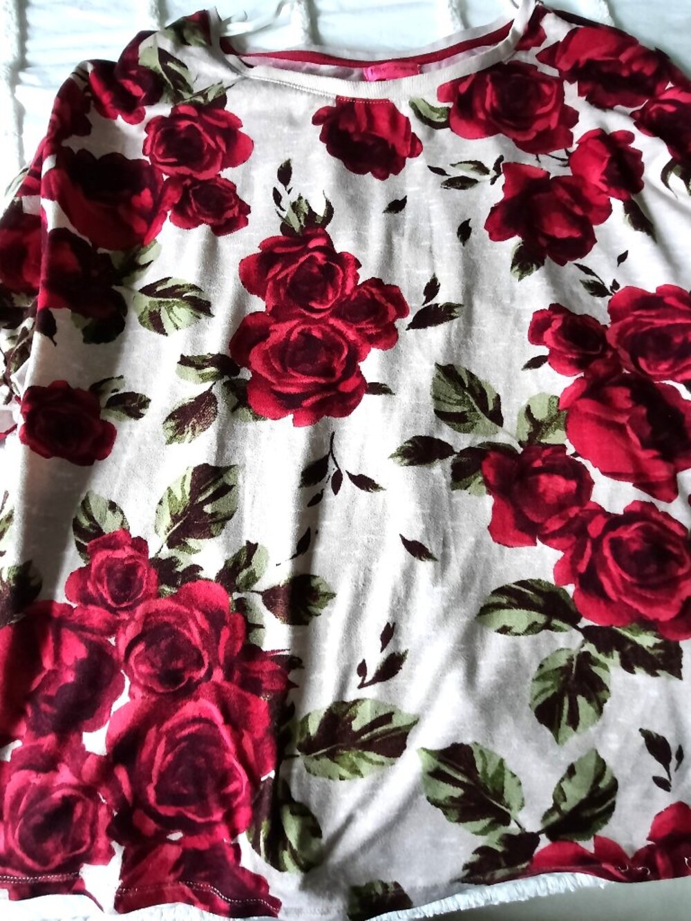 Betsey Johnson bold floral cotton tee - Picture 2 of 7